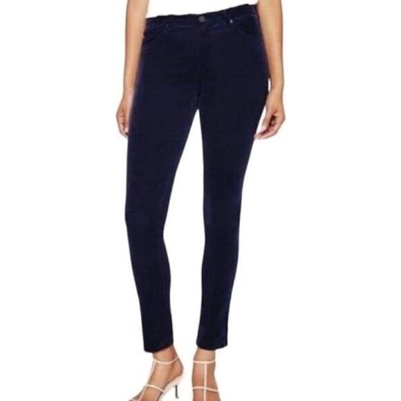 AG Adriano Goldschmied The Stevie Slim Straight Ankle Navy Corduroy 28 - Picture 1 of 7